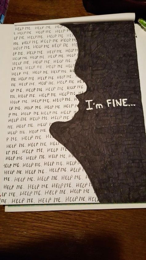 Meaningful Drawings, Art Journal Therapy, Easy Doodle Art, I'm Fine, Book Art Diy, Doodle Art Designs, Mini Drawings, Bullet Journal Ideas Pages, Book Art Drawings