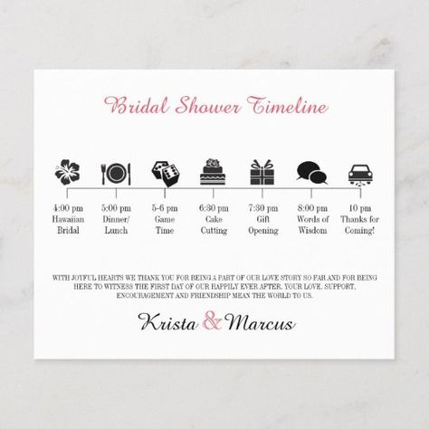 Icon Bridal Shower Program Bridal Shower Program Outline, Bridal Shower Program Templates, Bridal Shower Itinerary Timeline, Bridal Shower Schedule Of Events, Bridal Shower Program Ideas, Bridal Shower Program, Bridal Shower Timeline, Bridal Shower Itinerary, Wedding Infographic