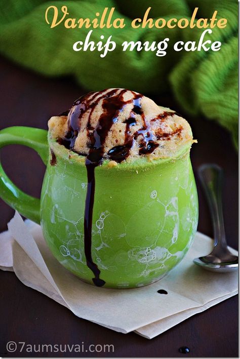 Mug Cake With Egg, Mug Cake Vanilla, Ras Malai Cake, Malai Cake, Tamil Food, Ras Malai, Chocolate Chip Mug Cake, Step By Step Recipes, Indian Cake