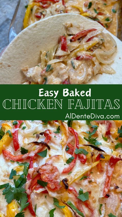 Fiesta Recipes, Baked Chicken Fajitas, Easy Baked Chicken, Chicken Fajita, Chicken Fajitas, Delicious Dinner, Fat Burning Foods, Fajitas, Perfect Food