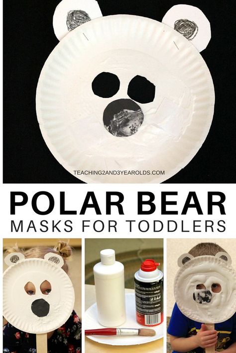 We love using props during our toddler circle time, such as these polar bear masks. They make a fun toddler winter activity while reading books and singing songs! #winter #circletime #toddlers #winterart #toddleractivity #earlyliteracy #wintertheme #teachers #toddlerteacher #AGE2 #teaching2and3yearolds Bear Masks, Toddler Circle Time, Winter Activities For Toddlers, Polar Bear Craft, Bear Craft, Toddler Lessons, Toddler Teacher, Lesson Plans For Toddlers, Bear Mask