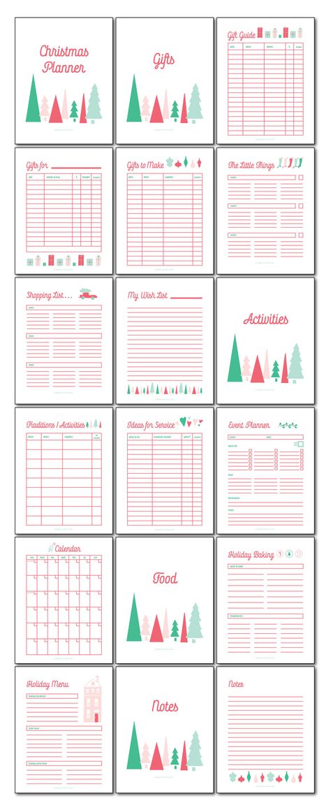 Free Printable Christmas Planner Christmas Planner Printables Free, Free Printable Christmas Planner, Christmas Planner Free, Christmas Planner Printables, Planner Free Printable, Printable Christmas Planner, Christmas Gift Planner, To Do Planner, Christmas Organization