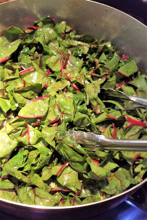 Red Chard Recipes, Cooking Swiss Chard, Chard Recipes Healthy, Roasted Veggie Salad, Red Chard, How To Cook Greens, Swiss Chard Recipes, Christmas Greens, Glass Pantry