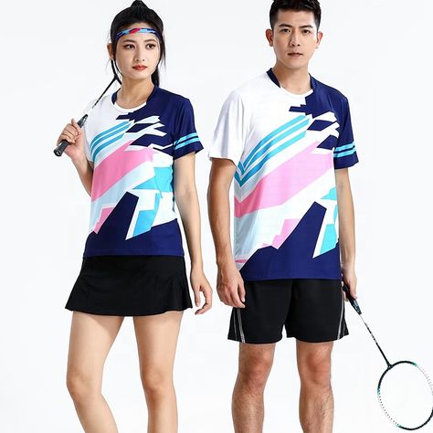 Custom full sublimation printing tennis wear polyester badminton tops t shirts quick dry table tennis shirts https://m.alibaba.com/product/1600804071901/Custom-full-sublimation-printing-tennis-wear.html?__sceneInfo={"cacheTime":"1800000","type":"appDetailShare"} Tennis Wear, Tennis Shirts, Table Tennis, Badminton, Quick Dry, Sublimation Printing, Tennis, T Shirts, T Shirt