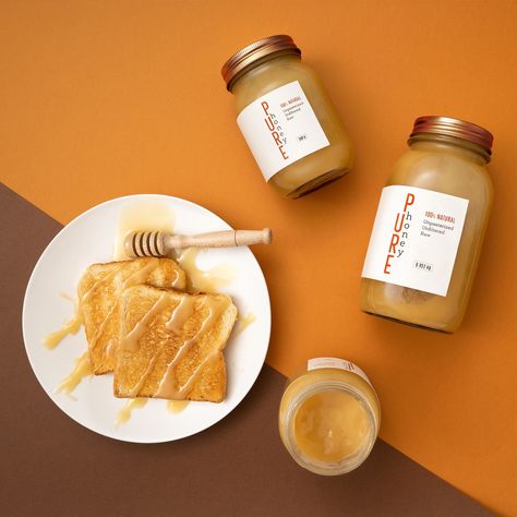 Honey Lifestyle Photography, Caramel Product Photography, Honey Food Photography, Honey Product Photography, Honey Marketing, Honey Shoot, Copy Writer, Jam Packaging, Honey Products