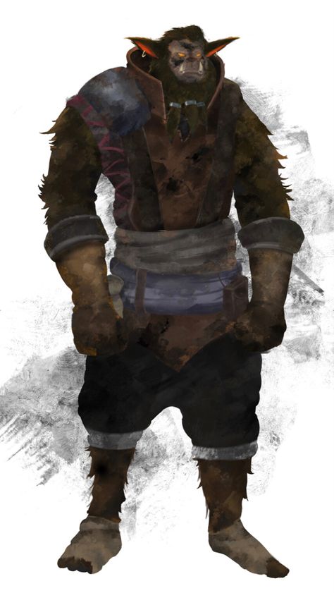 Bugbear Art, Bugbear Character Art, Dnd Races, Own Character, Dungeons And Dragons Characters, Dungeons And Dragons Homebrew, Fantasy Setting, Role Playing Game, Fantasy Rpg