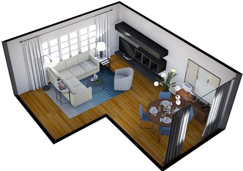 Tri Level Living Room Layout, Living Room And Dining Room Combo Ideas, L Shaped Living Room Dining Room Layout, Living Dining Room Combo Layout, L Shaped Living Room Layout, Living Room Dining Room Combo Layout, Small Living Dining Room, Dining Room Furniture Layout, Small Living Dining