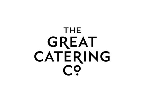 The Great Catering Co on Behance Catering Logo, Co Logo, Beautiful Logos Design, Catering Company, Typo Logo, Restaurant Logo, Identity Design Logo, Logo Identity, Catering Ideas