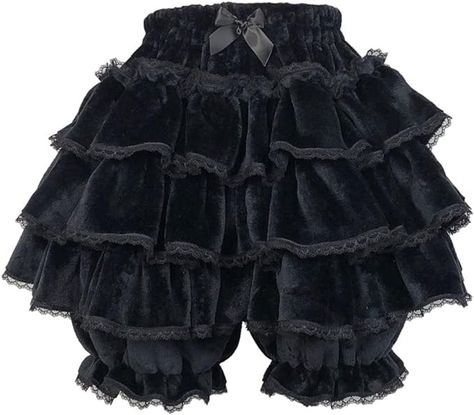 PRICES MAY VARY. Material: High quality,Breathable Fabric Women's Tiered Ruffle Bloomers Japanese Kawaii Fashion Petticoat Vintage Lace Trim Bloomer Shorts Skirt High Waisted Casual Loungewear Sleepwear Pettipants with Bow Elastic Pajama Bottoms Ruffle Bloomers High Waist Flannel Booty Lounge Pajama Shorts Underskirt Fit for XS, S, M, Waist 23.62-39.37 Inch, Length 17.71 Inch , Hip 51.18 Inch Occasions: Perfect for Gothic Lolita JK Cosplay Party Costume, Maid Theme Photography, Whether it's Chri Pumpkin Pants, Plus Size Kawaii, Pierrot Clown, Bloomer Shorts, Ruffle Bloomers, Bloomers Shorts, Kawaii Fashion Outfits, Sweet Lolita, Ruffle Shorts