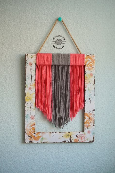 Wall Art Tutorial, Hanging Diy, Yarn Wall Art, Diy Boho Decor, Yarn Wall, Macrame Wall Hanging Diy, Saving Grace, Yarn Wall Hanging, Deco Boheme