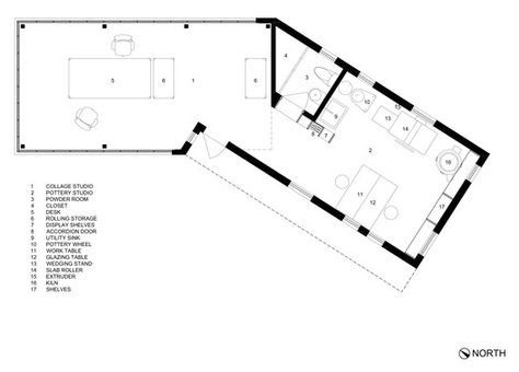 Gallery of Leff Art Studio / TBD Architecture & Design Studio - 9 Studio Floor Plans, Architecture Design Studio, Galleries Architecture, Design Studio Workspace, Museum Exhibition Design, Interior Design Plan, Art Studio Room, Matthew Williams, Studios Architecture