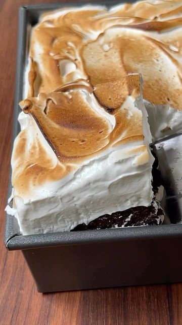 S’mores Lasagna, Smores Pizza With Pizza Dough, Smores Sheet Cake, S'mores Brownies Recipe, Brownie Smores Recipe, Recipes With S’mores, Brownies S’mores, Smores Recipes Ideas, Smores Bark