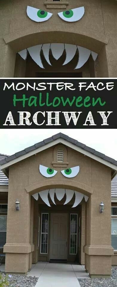 Monster mouth archway! :) Diy Halloween Dekoration, Halloween Decor Diy, Easy Diy Halloween Decorations, Hallowen Ideas, Halloween Dance, Halloween Fest, Casa Halloween, Homemade Halloween Decorations, Diy Halloween Decor