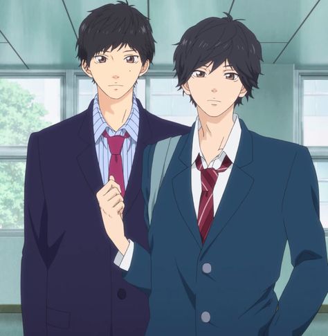 kou and his brother <3 Ao Haru Ride Kou, Futaba Y Kou, Tamako Love Story, Haru Ride, Blue Springs Ride, Shojo Anime, Ao Haru, Anime Men, Ao Haru Ride