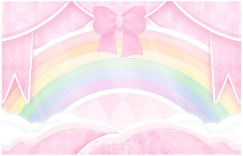 Pink Wallpaper Kawaii, Gfx Background, Aesthetic Discord, Gfx Roblox Background, Kawaii Background, Cute Banners, Cute Headers, Rainbow Aesthetic, Rainbow Background