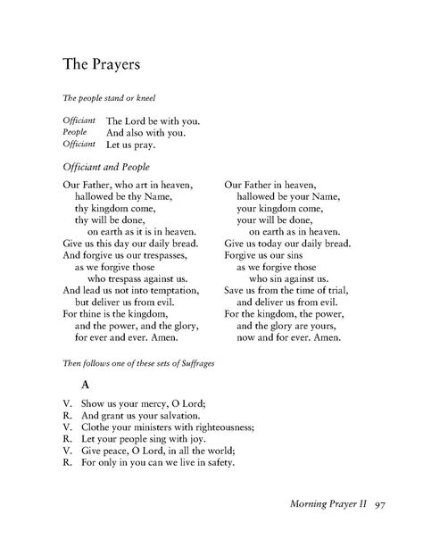 Page:Book of common prayer (TEC, 1979).pdf/97 - Wikisource, the free online library Book Of Common Prayer, Free Online Library, Lords Prayer, Thy Kingdom Come, Thy Will Be Done, Our Father In Heaven, Let Us Pray, Kingdom Come, The Lords Prayer