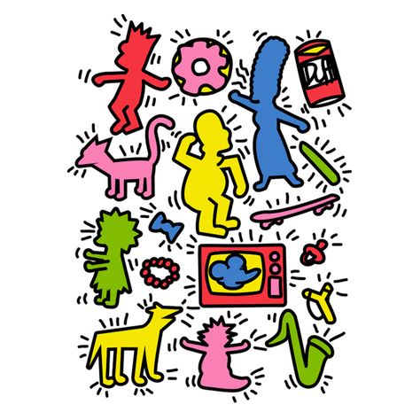 Keith Harrington, Mises En Page Design Graphique, Keith Haring Art, Haring Art, Abstract Art Gallery, Pop Art Design, Sports Graphic Design, Keith Haring, Print Artist