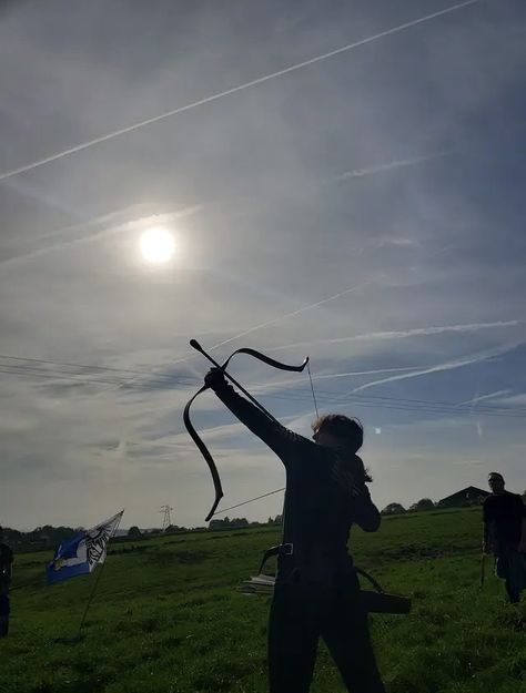 Bow And Arrow Poses Reference Male, Archery Sport Aesthetic, Peasant Boy Aesthetic, Warrior Aesthetic Men, Milo Aesthetic, Archery Man, Archer Aesthetic, Men Archery, Archer Pose