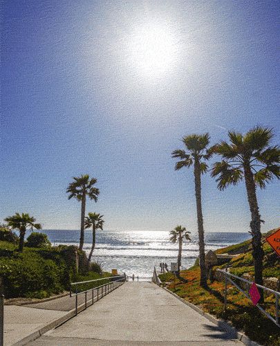 …the sun shines brighter, and you end up on the beaches of Southern California. | 16 Scenic GIFs That Prove America's Best Side Is The West Side Running On The Beach, Laser Tattoo Removal, Tattoo Removal, Summer Travel, Beach Life, Beverly Hills, Palm Trees, Summer Vibes, Beautiful Places