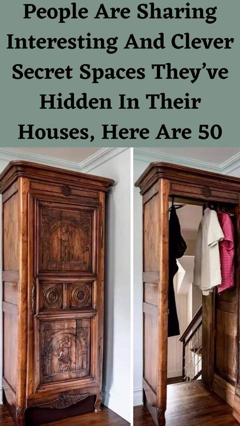 Hidden Rooms In Houses, Door Remodel, Secret Rooms In Houses, Door Aesthetic, Secret Hiding Places, Secret Safe, Hidden Spaces, Doors Modern, Secret Space