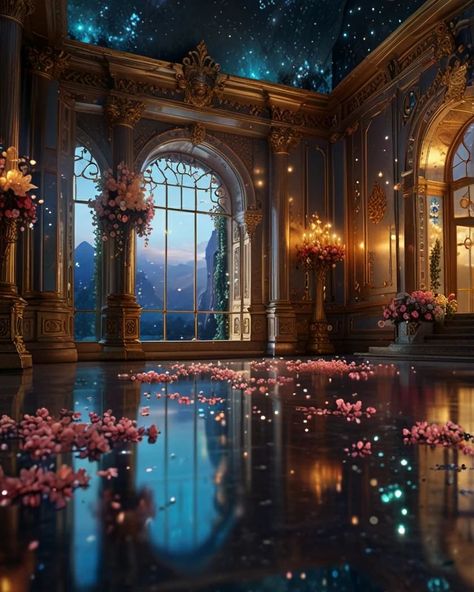 Magical scene #magical #darkness #beauty #beautiful #magical #fantasy #fairytale Magic Room Aesthetic, Fairytale Room, Mansions Interior, Couple Illustration Wedding, Fantasy Kingdom, Dreamscape Architecture, Background Zepeto, Magical Room, Luxury Mansions Interior