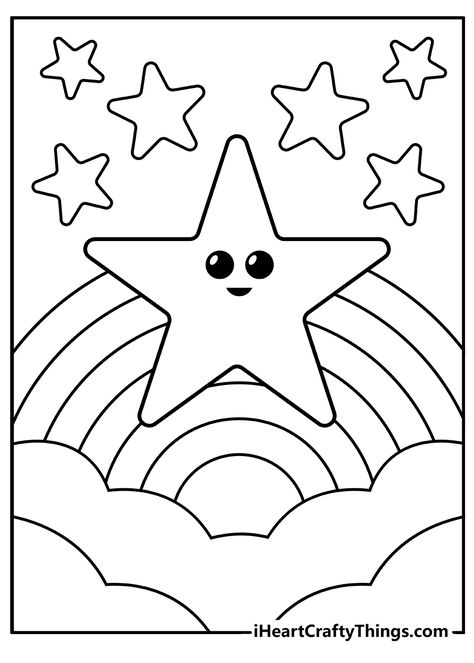 April Coloring Pages For Kids, Cute Drawings To Print And Color, Drawing For Colouring Kids, Colouring Pages For Kindergarten, Star Coloring Sheet, Coloring Pages For Kindergarten Free, Shapes Coloring Pages Free Printable, Free Color Sheets Printables, Picture For Coloring For Kids