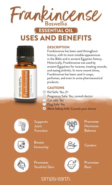 Recipes and Uses for Frankincense Essential Oil - Simply Earth Blog Frankincense Essential Oil Benefits, Frankincense Essential Oil Uses, Simply Earth, Diy Essential Oil Recipes, Essential Oils For Pain, Essential Oils Herbs, Essential Oils Health, Essential Oil Blends Recipes, Frankincense Oil