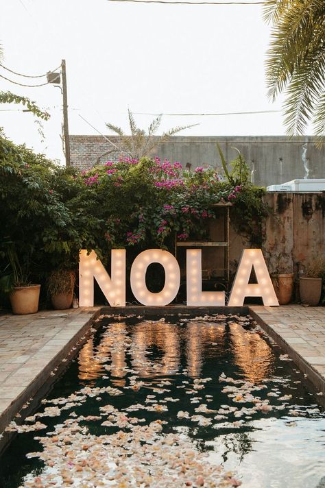 NOLA Marquee Letters Metairie Louisiana, True Value, Marquee Letters, Event Photographer, Flower Petal, Event Rentals, Party Rentals, Event Rental, Flower Petals