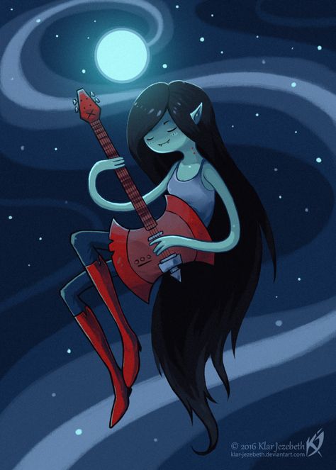 Marceline Playing Guitar, Adventure Time Poster, Lips Painting, Childhood Art, Marceline And Bubblegum, Adventure Time Girls, Marceline The Vampire Queen, Adventure Time Marceline, Time Cartoon