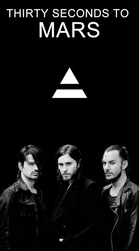 30 seconds to Mars or 30STM Jared Leto triad b&w wallpaper Mars Wallpaper, Mars Poster, Rock Boys, Thirty Seconds To Mars, The Artist Movie, Music Collage, Thirty Seconds, Shannon Leto, W Wallpaper