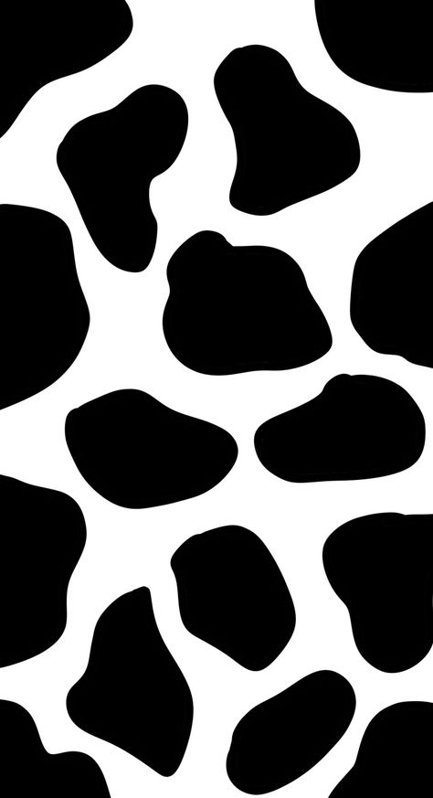 Black Preppy Wallpaper, Cow Spots Pattern, Iphone Background Ideas, Aestethic Wallpaper, Black Pen Drawing, Cute Iphone Wallpapers, Spotted Wallpaper, Black Preppy, Cow Wallpaper