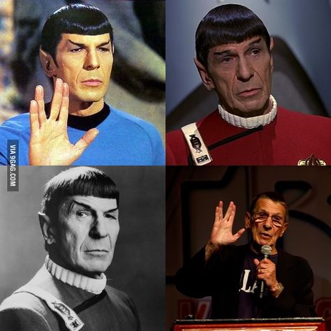 Live long and prosper RIP Spock Captain Spock, Vulcan Salute, Star Trek 1, Mr Spock, Star Trek Characters, Live Long And Prosper, Star Trek Movies, Leonard Nimoy, Star Trek Tos