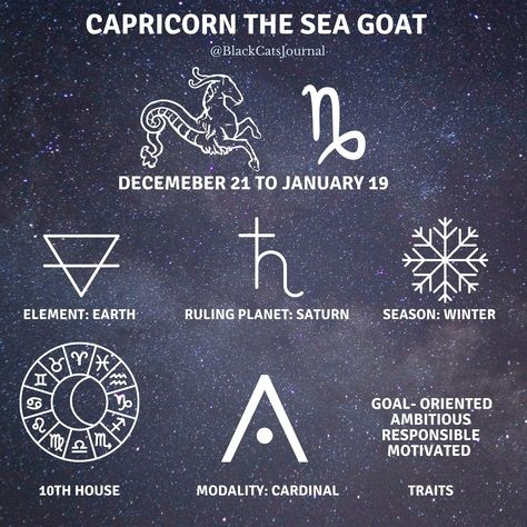 Capricorn infograph Earth Sign Tattoo, Angel Number 13, Birth Month Symbols, Taurus And Virgo, Earth Tattoo, Moon Names, Sign Tattoo, Capricorn Tattoo, Tarot Cloth