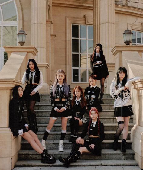 American High School Outfit, Friendship Photoshoot, American High School, High School Outfit, Group Photos, Miu Miu Ballet Flats, Kpop Outfits, Stage Outfits, School Outfit