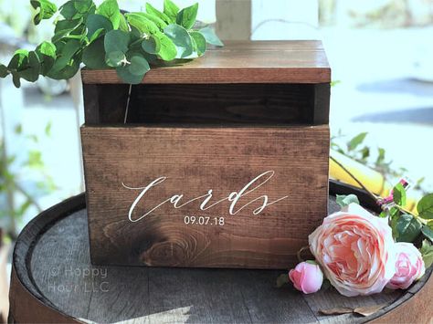 Wood Card Box, Rustic Card Box, Wooden Card Box, Rustic Wedding Cards, Wedding Card Box, Envelope Box, Wood Card, Wooden Cards, Card Box Wedding