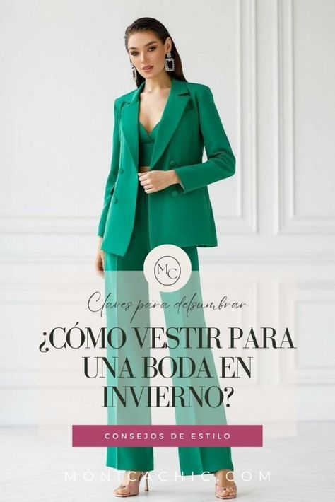 ¿Cómo vestir para una boda en invierno? 10 claves para brillar 5 Outfit Matrimonio Invierno, Outfit Formal Invierno Mujer, Cocktail Dress Code, Fiesta Outfit, Civil Wedding, Dress Codes, Wedding Outfit, Casual Chic, How To Make Money