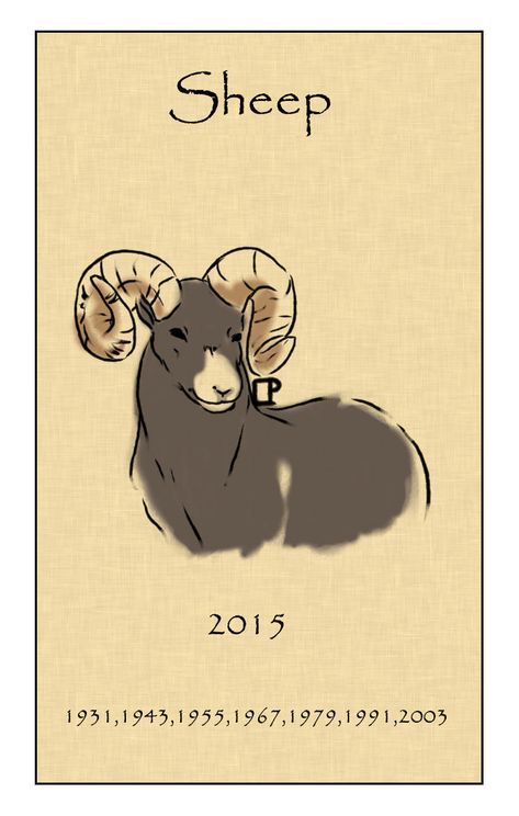 Chinese Zodiac Sheep, Chinese Zodiac Tattoo, Year Of The Sheep, Sheep Tattoo, Year Of The Goat, Sheep Drawing, Chinese Tiger, Sheep Crafts, Zodiac Calendar