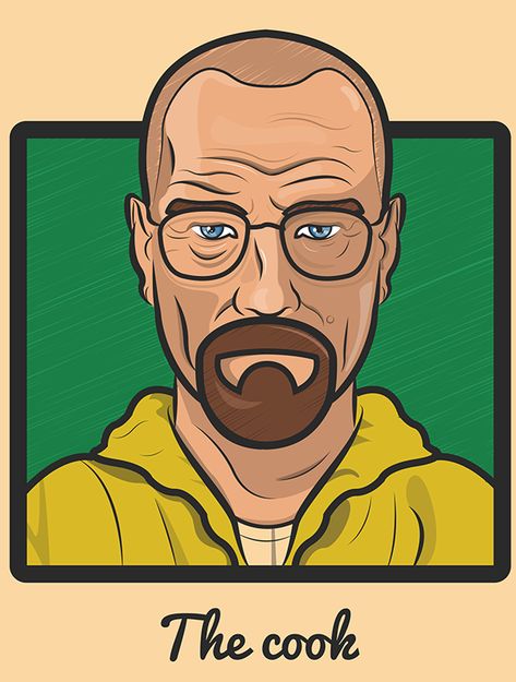 Breaking Bad | Transformation of Walter White on Behance Walter White Drawing, Breaking Bad Birthday, Breaking Bad Art, Bad Drawings, Miguel Diaz, Bristol Uk, Game Of Thrones Art, Wall Drawing, Walter White