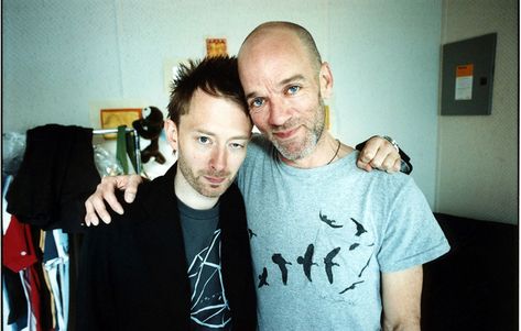 Tom York, Colin Greenwood, Iconic Musicians, Michael Stipe, Thom Yorke Radiohead, Ok Computer, Pj Harvey, Thom Yorke, Silly Photos