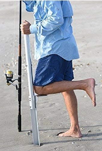 Amazon.com : The Beast Sand Spike Rod Holder / 57 inches/Aluminum/Stainless Steel Hardware : Sports & Outdoors Surf Fishing Rigs, Surf Fishing Rods, Saltwater Fishing Gear, Fishing Pole Holder, Surf Rods, Salt Water Fishing, Surf Fishing, Fishing Kit, Fishing Rigs