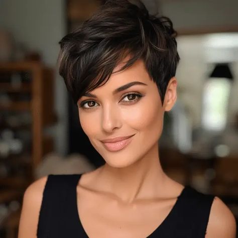 74 Cute Pixie Haircuts Trending for 2023 Cute Pixie Haircuts, Easy Short Haircuts, Short Hair Pixie Cuts, Pixie Haircut For Thick Hair, Edgy Short Hair, Short Pixie Haircuts, Short Hairstyle, Haircut For Thick Hair, Short Hair Haircuts