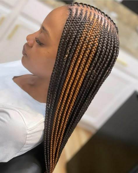 #tribalbraids #trendybraids #trend #beauty #cutebraids #hairtrend #melaninpoppin #melaninbeauty Braided Down Hairstyles Black Hair, 2 Layered Braids, Trible Braids Hairstyles, Trible Braids For Black Women, 3 Layer Braids, Layer Braids Black Hairstyles, Braided Down Hairstyles, Mixed Colored Braids, 3 Layer Feed In Braids