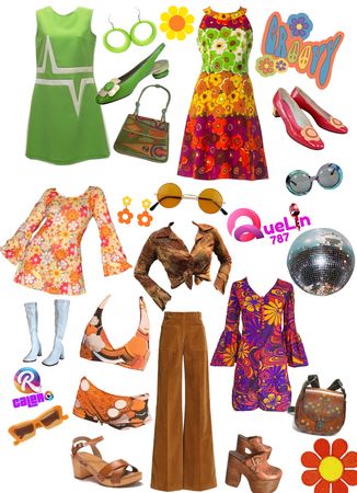 Diy Groovy Outfit, Groovy 70s Outfit Women, Groovy Outfits For Women, Groovy Outfits Aesthetic, Groovy Outfit Women, Groovy Theme Party Outfits, 70s Groovy Outfits, Groovy 70s Outfit, Groovy Outfits Party