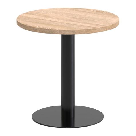 Mast Round Cafe Table In Oak Round Cafe Table, Fabric Shop Display, Cafe Bar Design, Wooden Cafe, Round Wood Table, Table Restaurant, Modern Cafe, Cafe Table, Custom Furniture Design