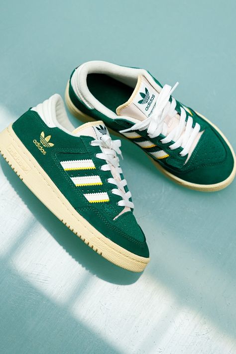 Adidas Centennial 85 Low, Best Men Shoes, Adidas Centennial, Adidas Shoes Outfit, Best Sandals For Men, Men Shoes Casual, Green Core, Trendy Shoes Sneakers, Adidas Sneakers Mens