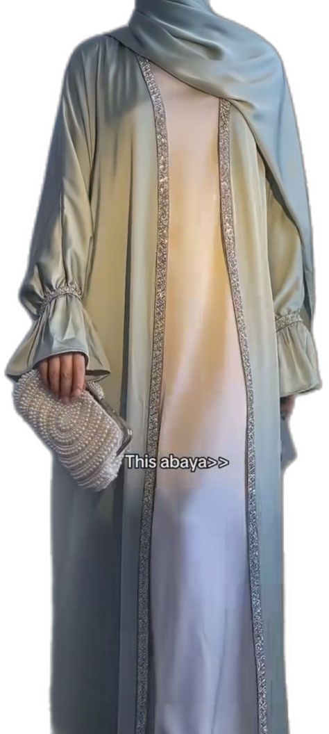 New Abaya Designs For Wedding, Abayas For Weddings, Fancy Abayas Weddings, Formal Abaya For Eid, Abaya Designs 2024, Silk Abaya Designs, Fancy Abaya Designs, Arabic Abaya Designs, Unique Abaya Designs