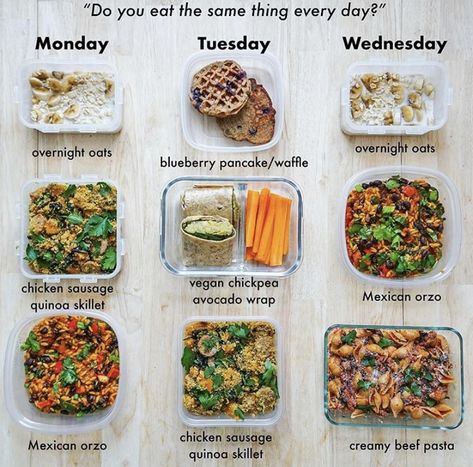 Work Lunch Meal Prep Clean Eating, Veggie Meal Prep, Simple Family Meals, Meal Planning Menus, Cheap Meal, Meal Prep Guide, Healthy Lunch Meal Prep, Healthy Vegan Snacks, Easy Healthy Meal Prep