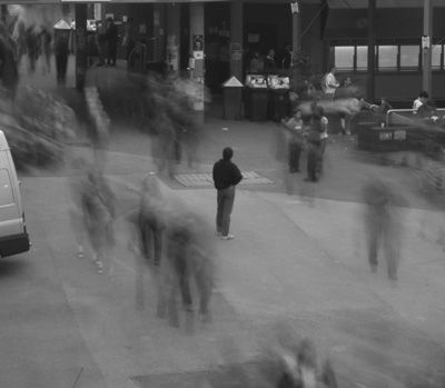 Alone in a crowd Alone In A Crowd, Art Appliqué, Single Person, Photography Inspo, Black Aesthetic, Dark Aesthetic, Dark Art, Short Film, Street Photography