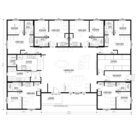 Cassiar Seniors Complex Design | Winton Homes Home For The Elderly Floor Plan, Senior Living Facilities Design, Senior Living Facilities Floor Plans, Assisted Living Floor Plans Layout, Communal Living Floor Plans, Nursing Home Floor Plan, Nursing Home Design, Senior Living Facilities, Communal Kitchen