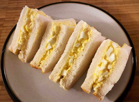 Japanese Egg Salad Recipe, Fluffy Egg Salad, Boiled Egg Sandwich, Egg Mayo Sandwich, Egg Mayo, Egg Sandwich Recipe, Egg Salad Sandwich Recipe, Mayo Sandwich, Japanese Egg